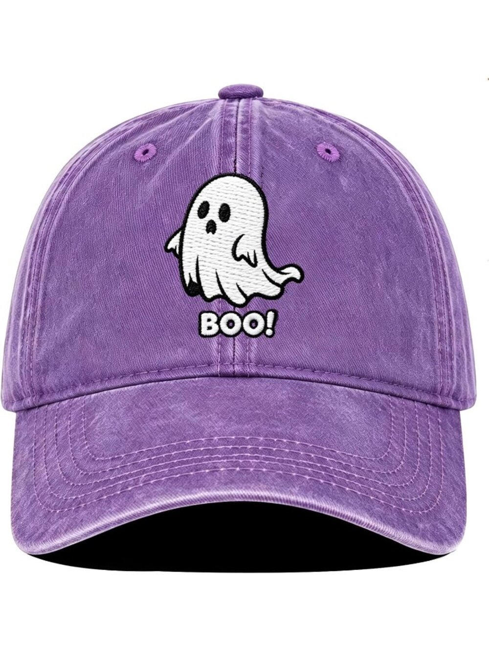 Unisax Halloween-purple 100% Cotton Cartoon Cute Ghost Accessories Baseball Cap